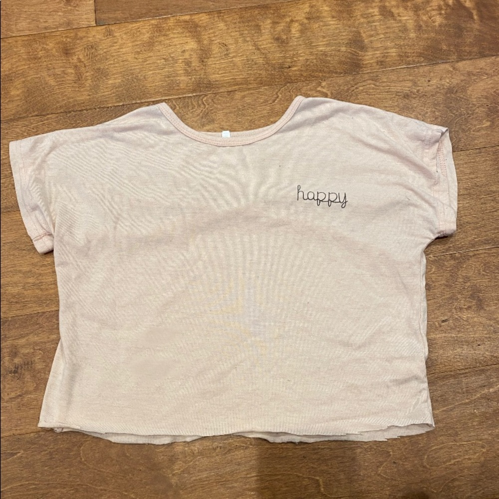 pink crop top